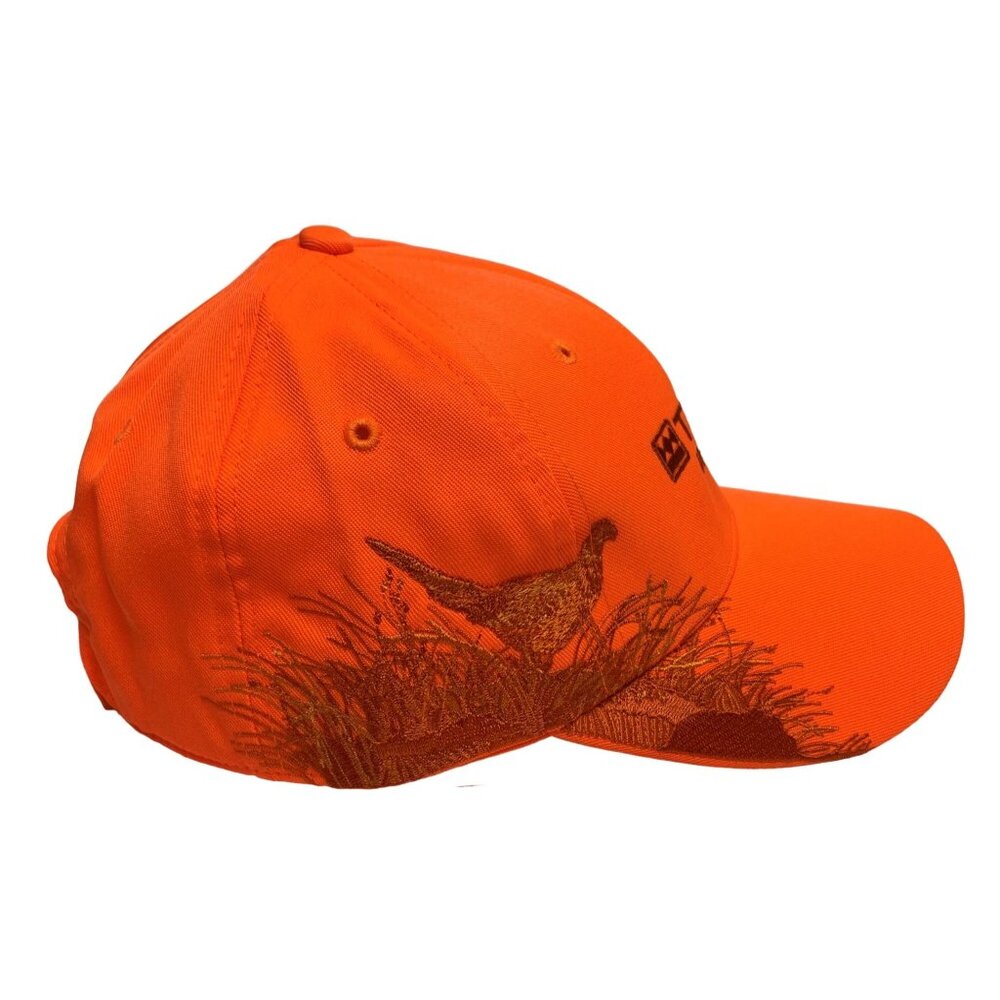 Blaze Orange Dri Duck Ball Cap Ring Neck Pheasant Hunting Terex Utilities NEW - Picture 1 of 9